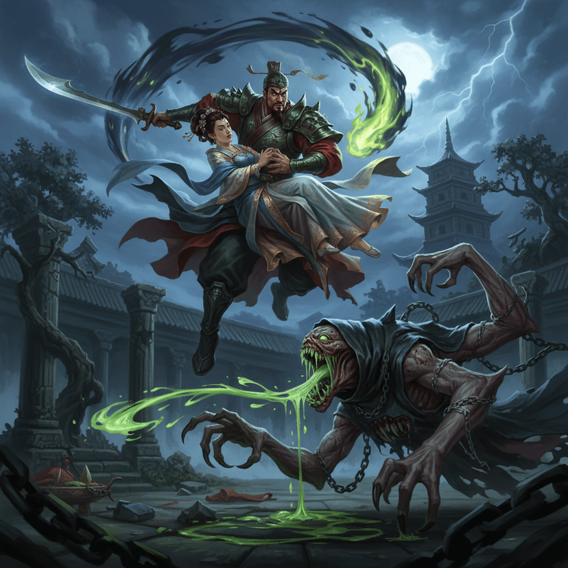 The Legend of Zhong Kui: Chapter Six - The Liar Ghost's Deception and the Stolen Corpse - Zhong Kui artwork
