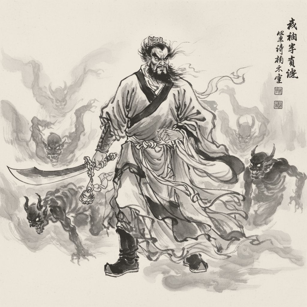 Zhong Kui Ink Painting