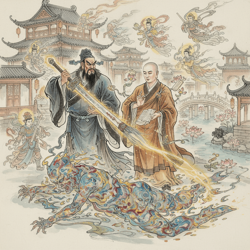 The Pacification of Ghosts - Chapter Two: The Color Ghost Seeks Medical Treatment in the Pleasure Quarter - Zhong Kui artwork