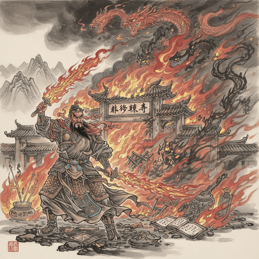 The Pacification of Ghosts - Chapter Five: Tang Zhong Kui Burns Down the Temple of Non-Cultivation - Zhong Kui artwork