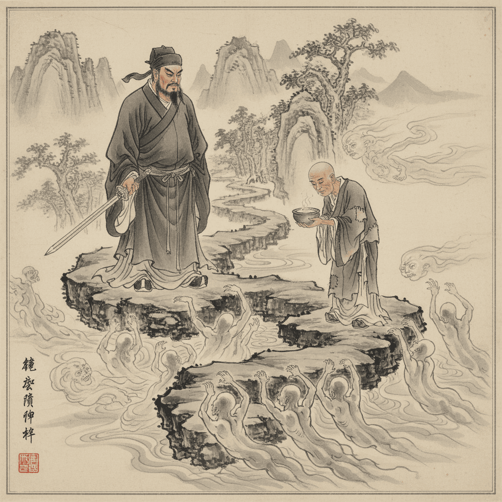 The Pacification of Ghosts - Chapter Eight: Defeated at Slippery Formation, Meeting the God of Poverty